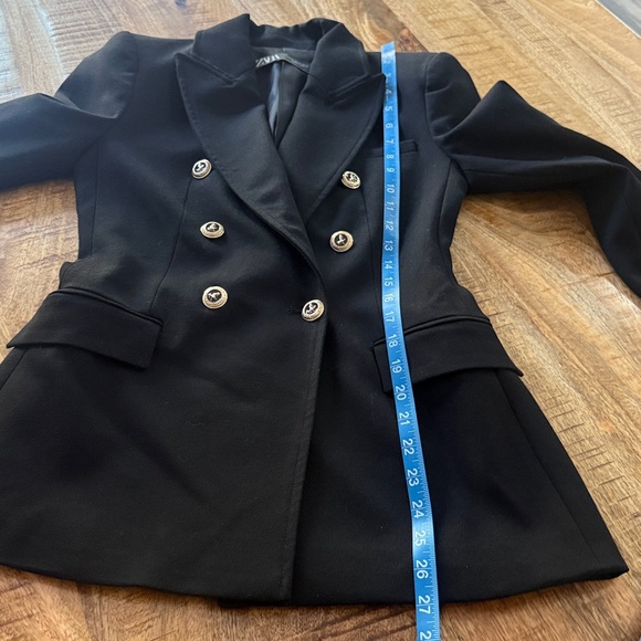 Zara Black Double-Breasted Women's Blazer - Picture 13 of 13